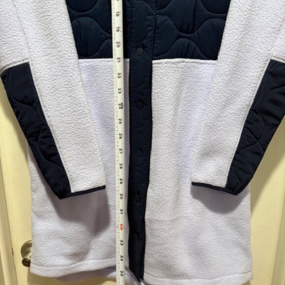 Columbia medium long fleece mixed media coat - Picture 5 of 6